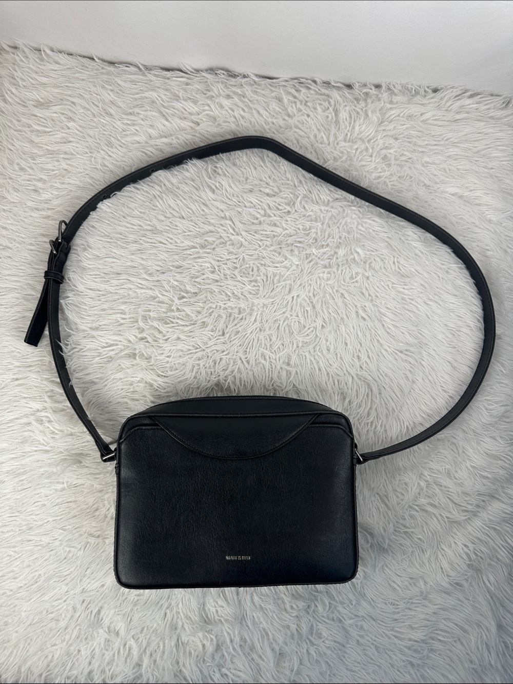 Matt & Nat Grey Bridge Vegan Crossbody Bag Purse